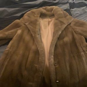 Real fur coat
